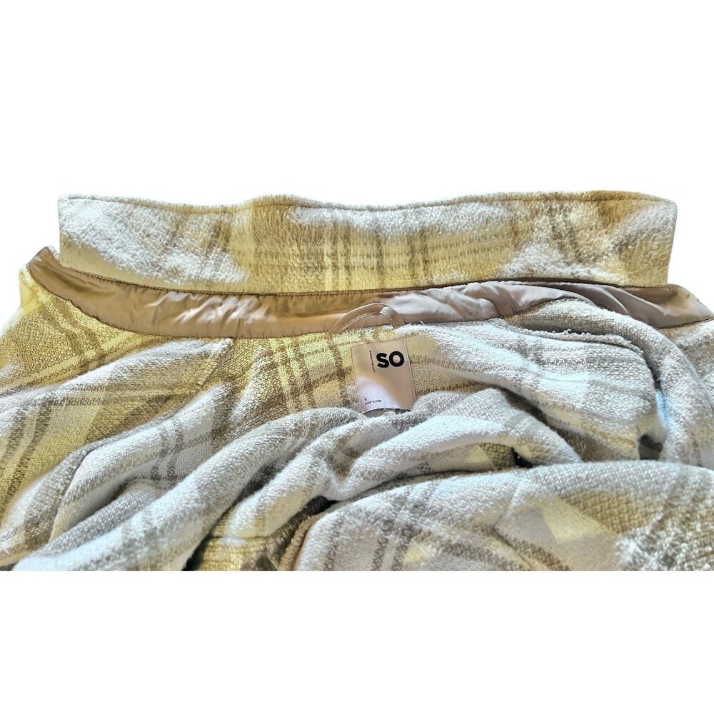So Woman's Large Shacket Jacket Coat Button Up Pl… - image 11